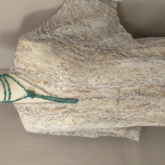 Meskita Etheral Silk Caftan Made in New York High Quality Designer Tunic Dress - Picture 2 of 11